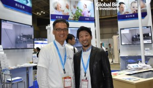 iPark 總經理藤本利夫(圖左)。iPark今年四月從武田製藥獨立成立。