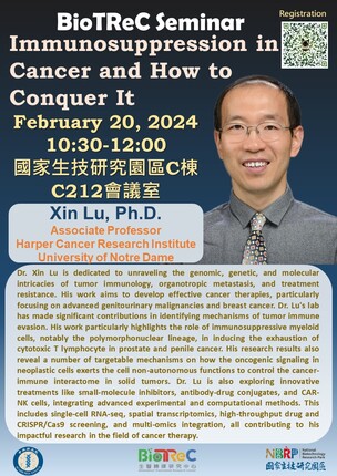 BioTReC Seminar 2024-02-20_Immunosuppression in Cancer and How to Conquer it