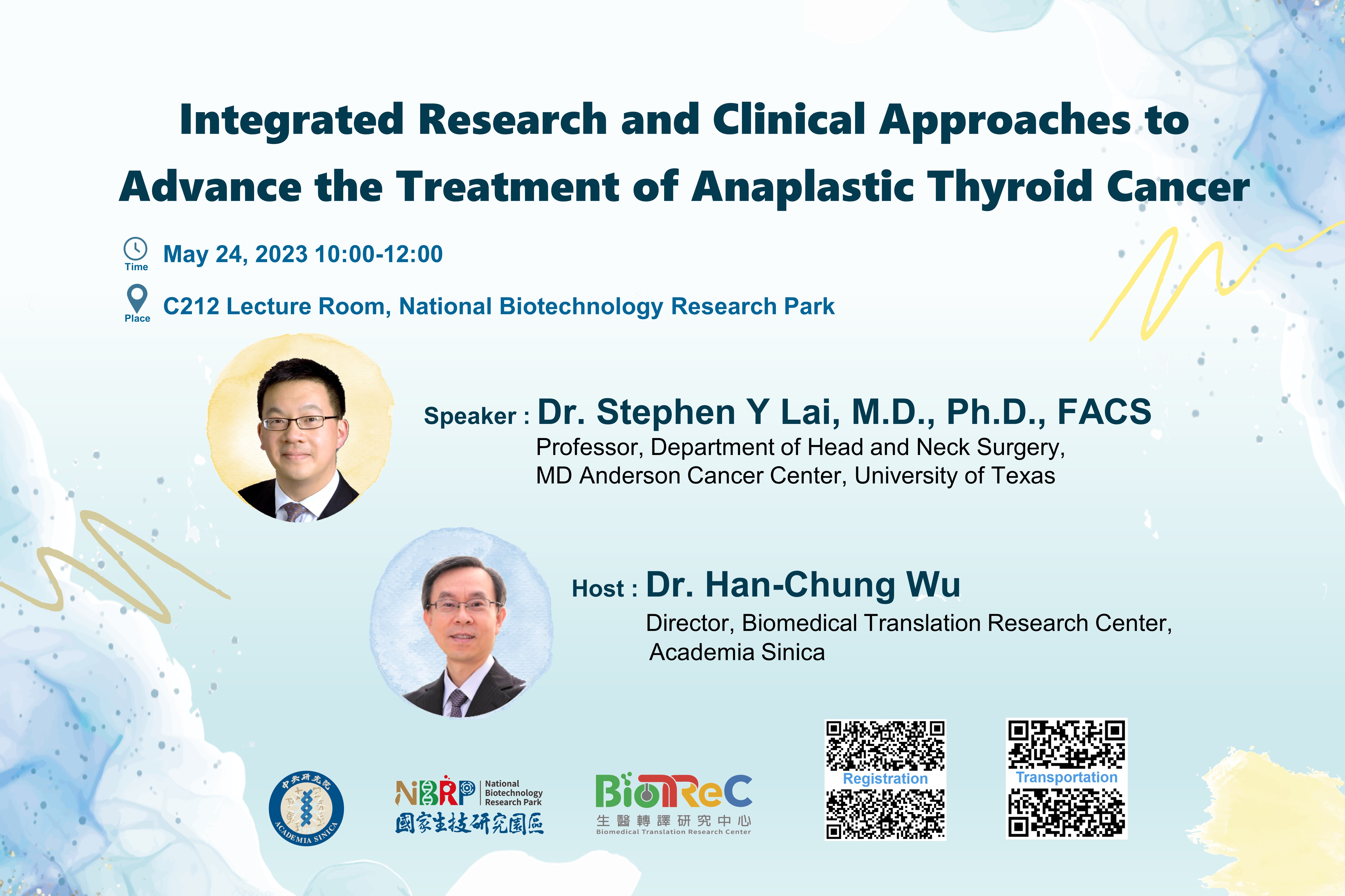 Integrated Research and Clinical Approaches to Advance the Treatment of Anaplastic Thyroid Cancer