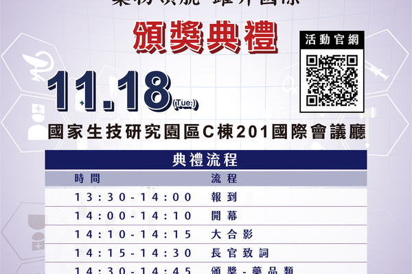 2025.11.18國家藥物科技研究發展獎 頒獎典禮